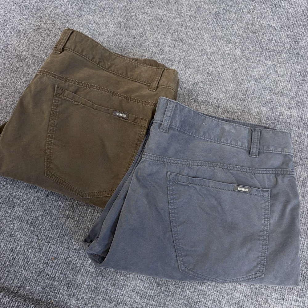Linksoul Pants Men 40x32 *LOT OF 2* Crosby 5-Pocket Golf Chino Lightweight